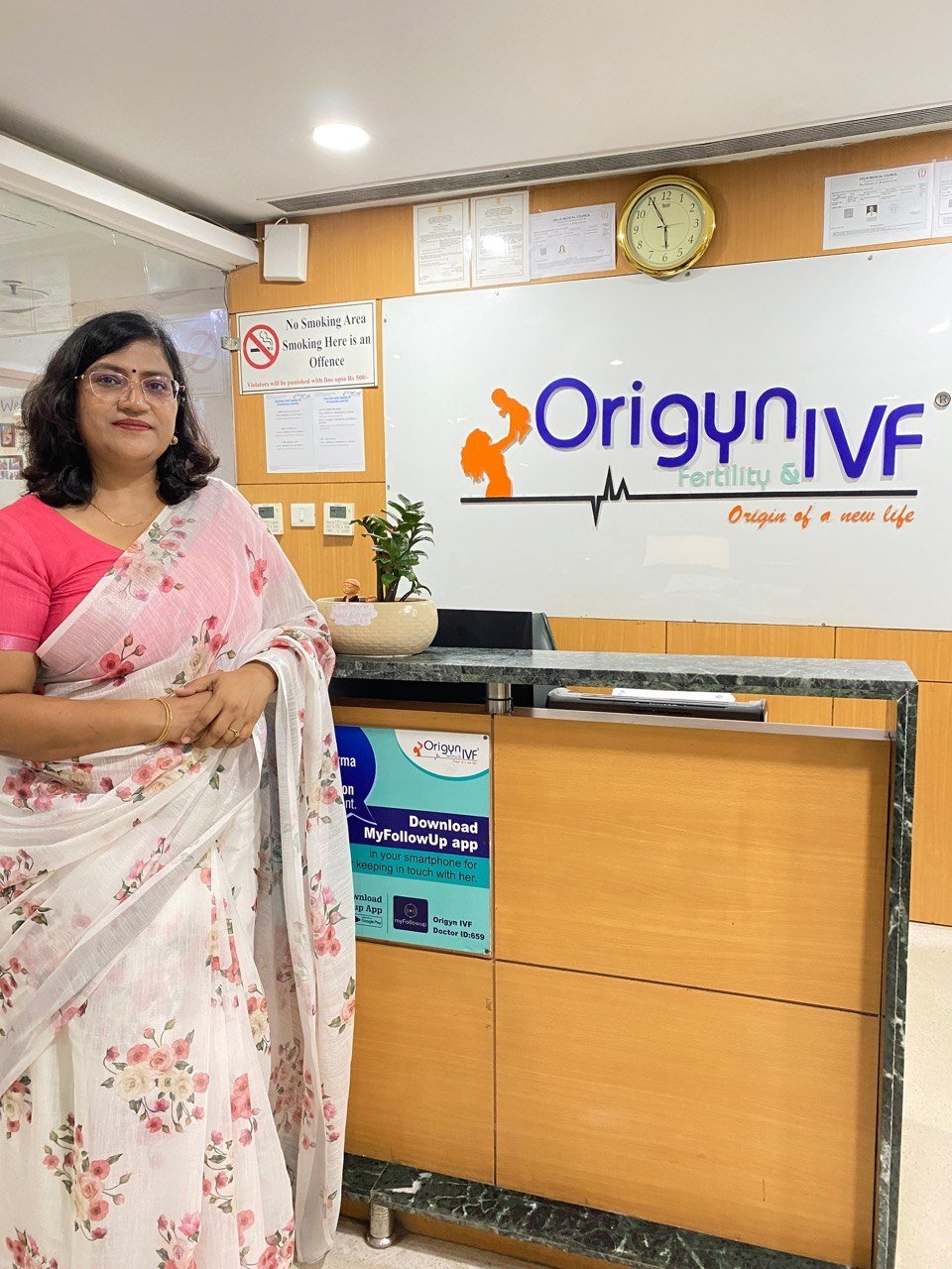 Dr. Rashmi Sharma, Founder and Director of Origyn Fertility and IVF in New Delhi